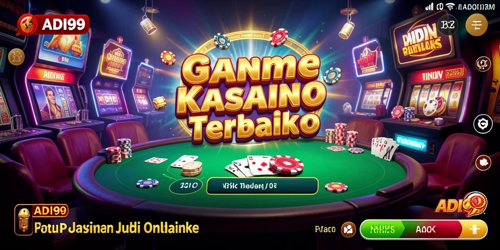 Tampilan gameplay ADI99 yang dinamis dan mendebarkan.