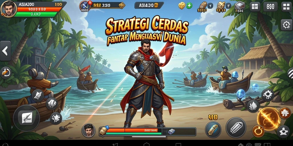 Screenshot dari ASIA200 menampilkan gameplay menarik dan strategis.