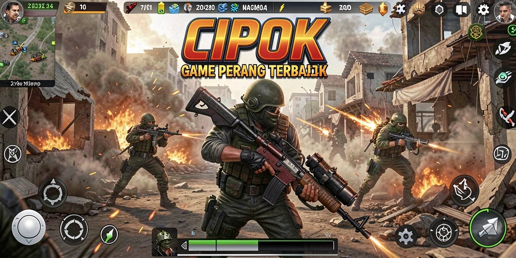 Tampilan seru gameplay <strong>CIPOK</strong> dengan pertempuran yang mendebarkan.
