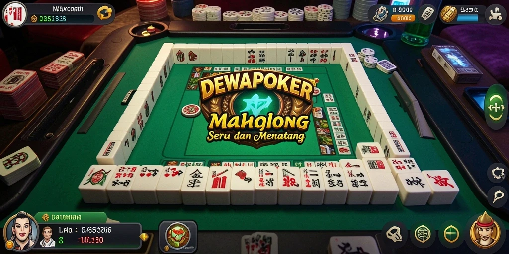 Tampilan permainan DEWAPOKER yang mendebarkan dan penuh warna.
