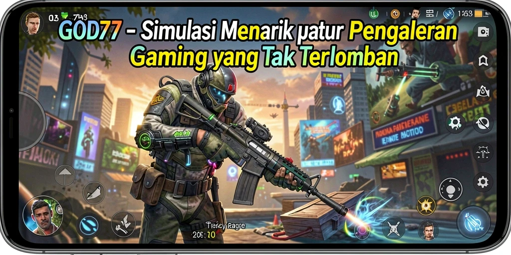 Tampilan gameplay <strong>GOD77</strong> yang realistis dan interaktif.
