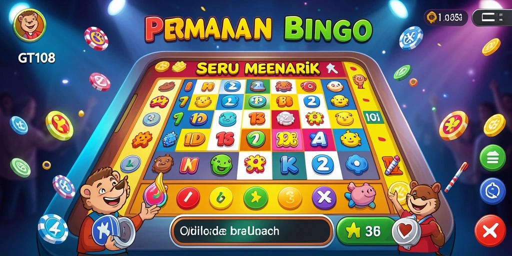 Tampilan screenshot gameplay GT108 dengan suasana Bingo yang seru.