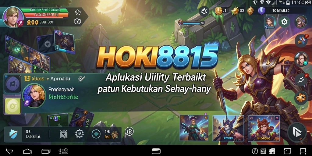 Tampilan aplikasi HOKI8815 yang intuitif dan modern.