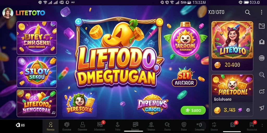 Screenshot gameplay LITETOTO yang menampilkan momen mendebarkan saat memenangkan jackpot.