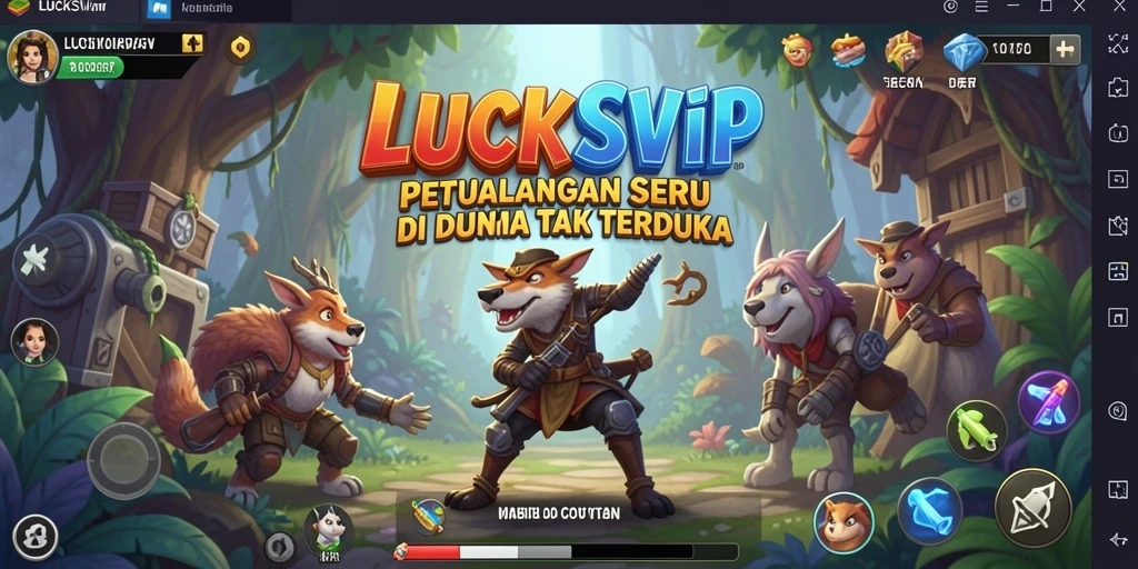 Menampilkan gameplay LUCKSVIP yang penuh aksi dan tantangan.