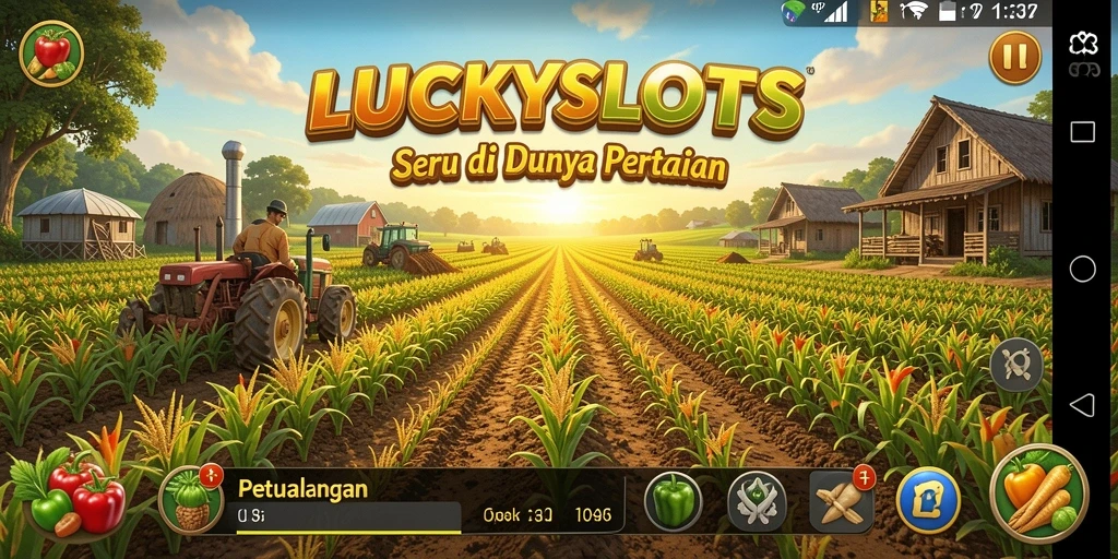 Gameplay mendebarkan di LUCKYSLOTS dengan aktivitas pertanian yang seru.