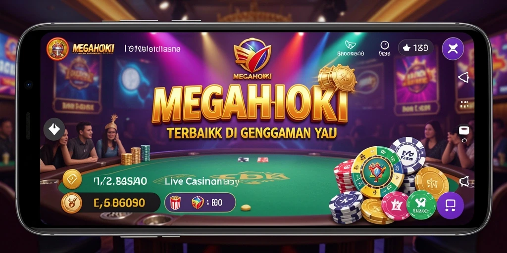 Screenshot permainan Live Casino MEGAHOKI yang menarik dan interaktif.