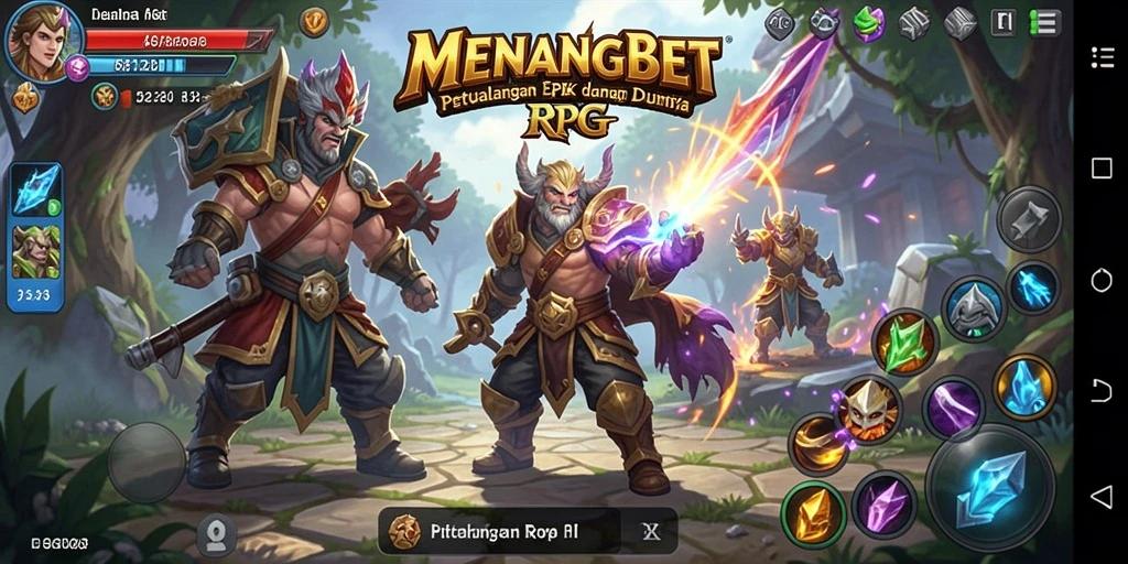 Menampilkan aksi seru dalam gameplay RPG yang mendynamic.