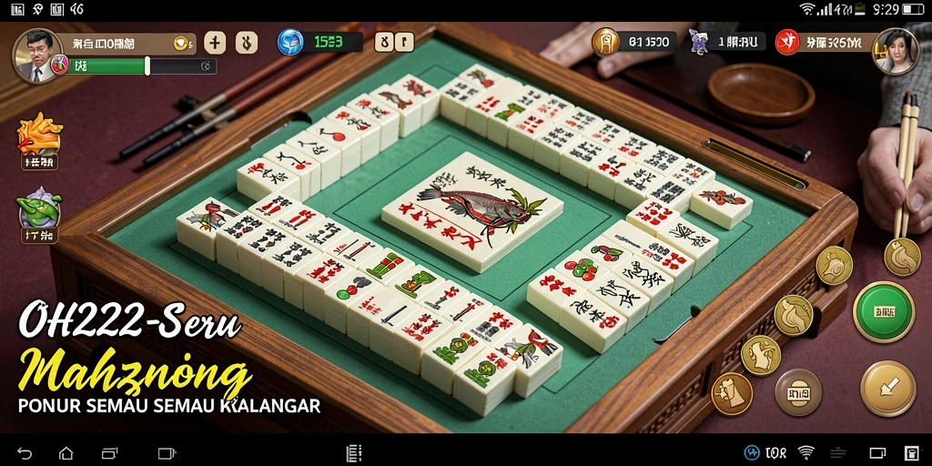 Tampilan gameplay seru dari permainan Mahjong OH222.