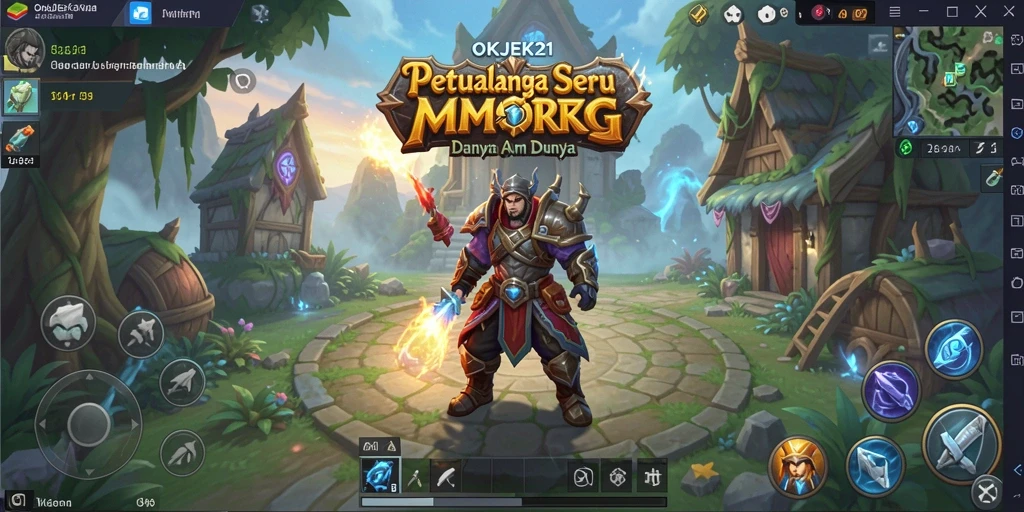 Gameplay MMORPG yang seru dan interaktif di OKJEK21.