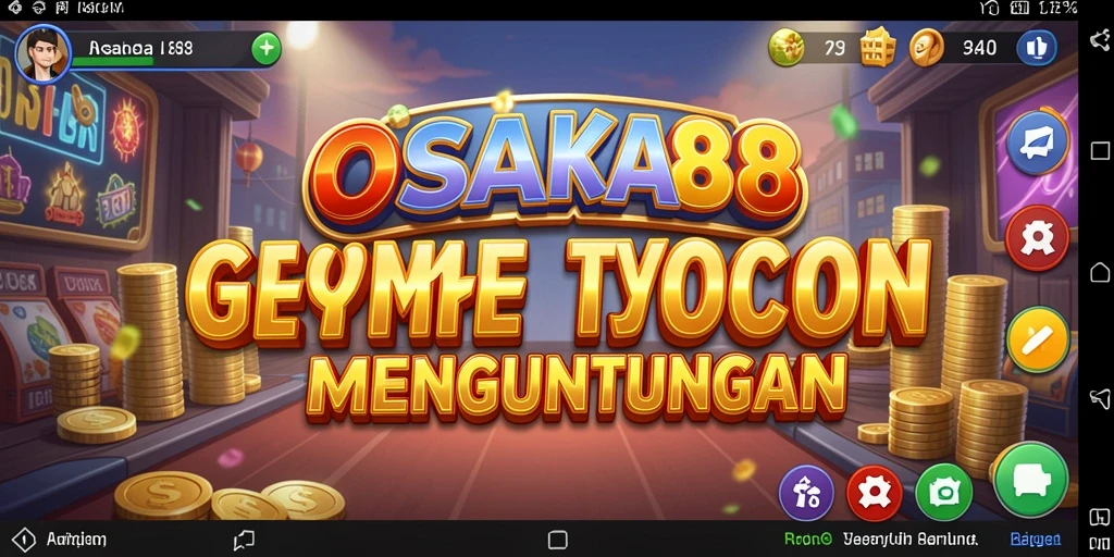 Screenshot OSAKA88 menampilkan gameplay Tycoon yang menarik dan interaktif.