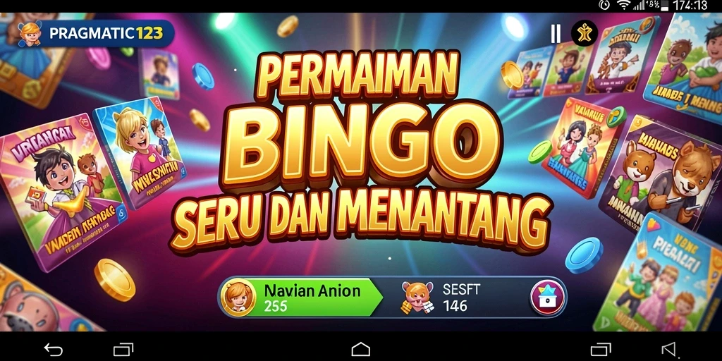 Tampilan gameplay seru dari PRAGMATIC123 saat bermain Bingo.