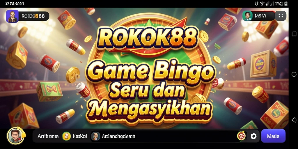 Tampilan gameplay Bingo ROKOK88 yang menarik dan interaktif.