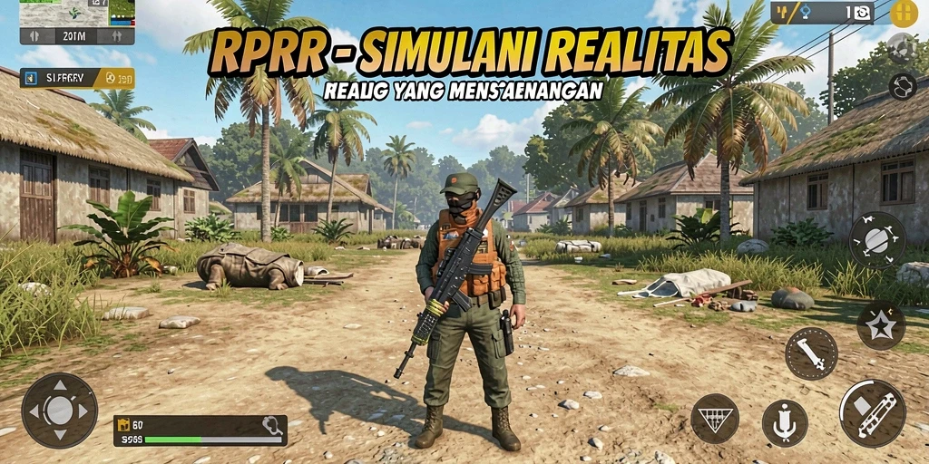 Screenshot gameplay RPRR menampilkan dunia simulasi yang realistis dan imersif.