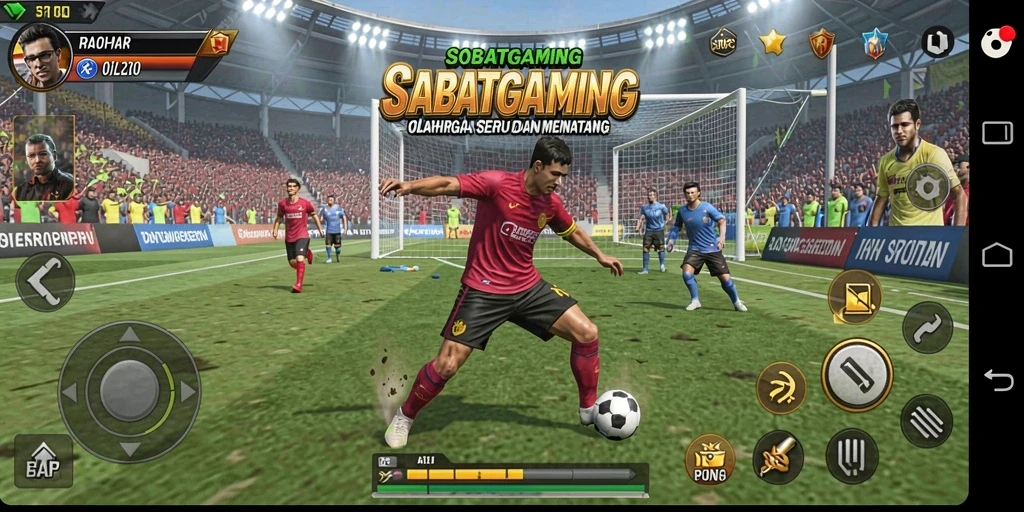 Tampilkan gameplay olahraga yang penuh aksi dan seru.