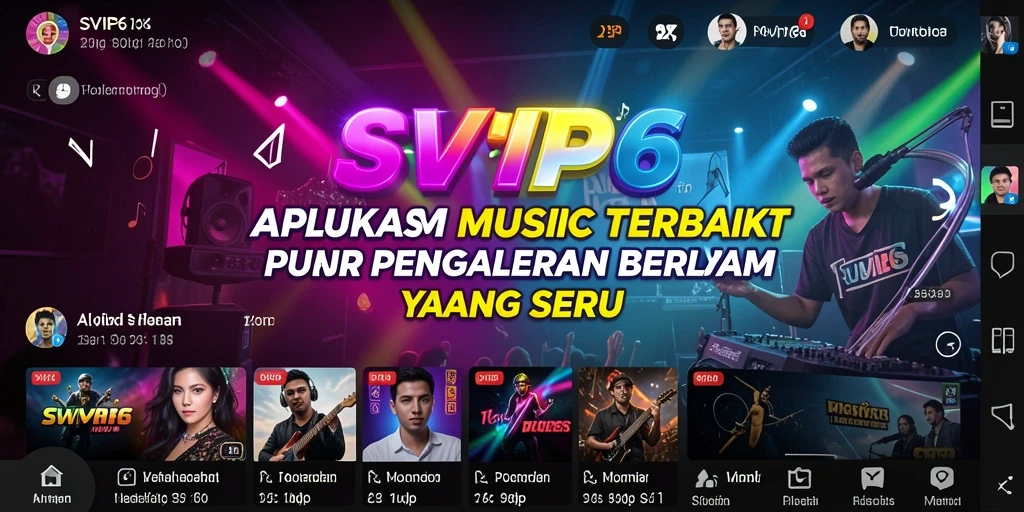 Tampilan gameplay SVIP6 yang menarik dan interaktif di dunia musik.