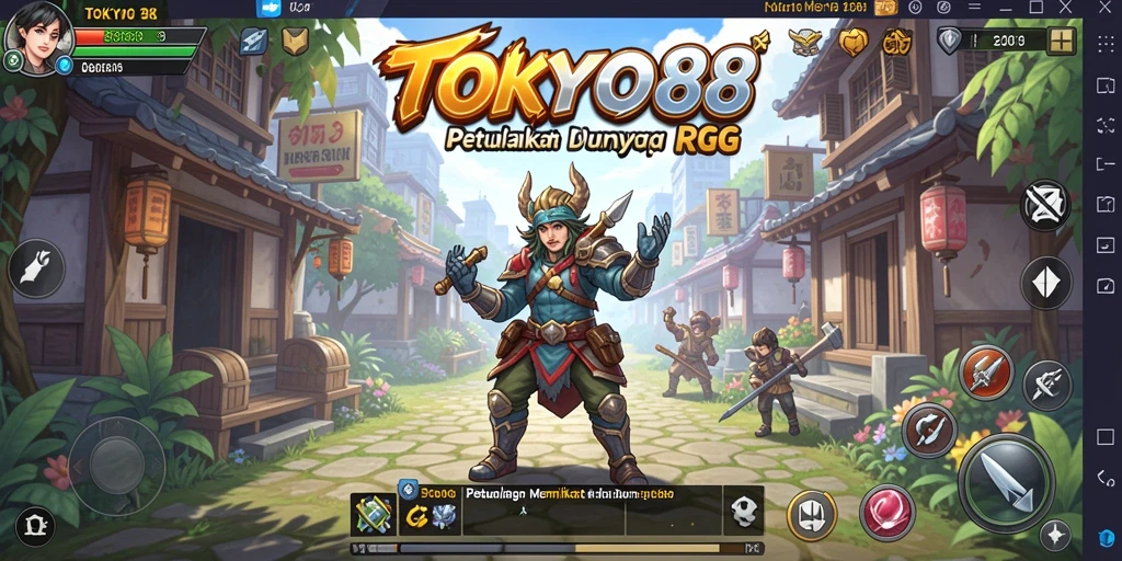 Tampilan gameplay RPG dalam TOKYO88 yang menarik dan dinamis.