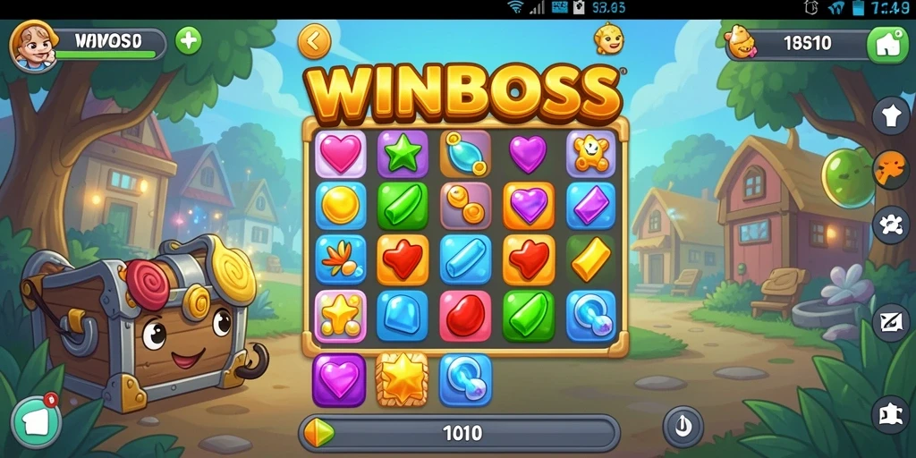 Gameplay menarik dari WINBOSS menunjukkan kombinasi cerah dan efek ledakan.